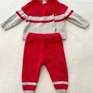 EGG New York baby girl pants and cardigan 18 months